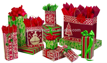 Christmas gift kraft paper bag sets