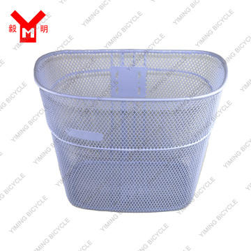 Powder Coated Wire Mesh Basket For Ladies Bicycle