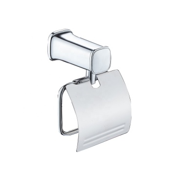 Wall-Mounted Round Full Chrome Stainless Steel Bathroom Roll Dispenser