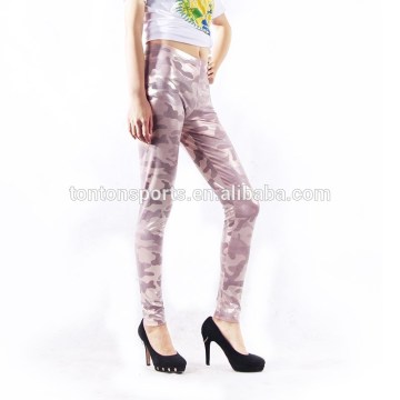 2016 camo tights ladies long tops for leggings