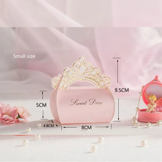 Lovely pink wedding invitation candy box on sale