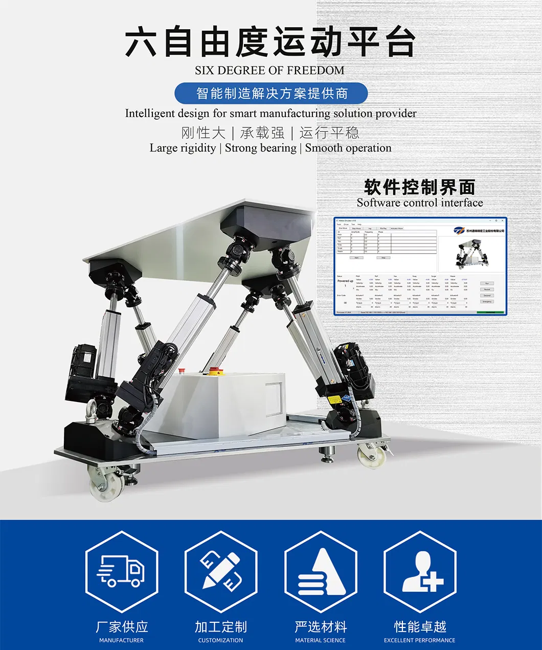 6 DOF Motion Misulting Smatrator Simulator Simulator Simulator Simulator Stewart платформы для платформы Сцюарт Сцюарт