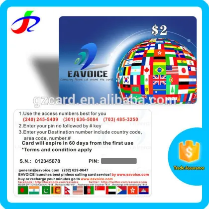 100 millions output per month pin number scratch calling card accept Paypal