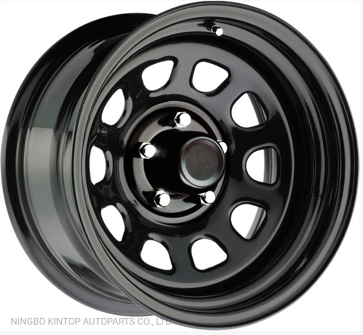 Black Sunraysia D Window 15x10 4x4 Off Road Steel Wheel Rim1