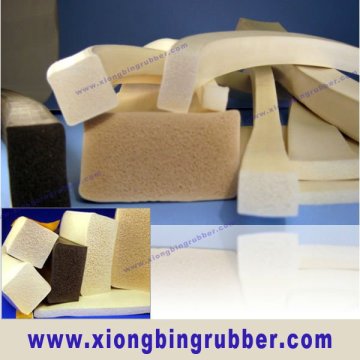 Silicone foam rubber seal strip for door and window
