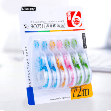 ホワイトアウト補正テープセット6pcs-学生文房具工場の直接販売