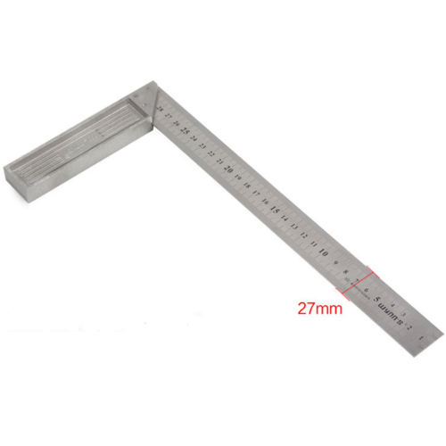 Mesure en métal en acier inoxydable Dessin Square Ruler