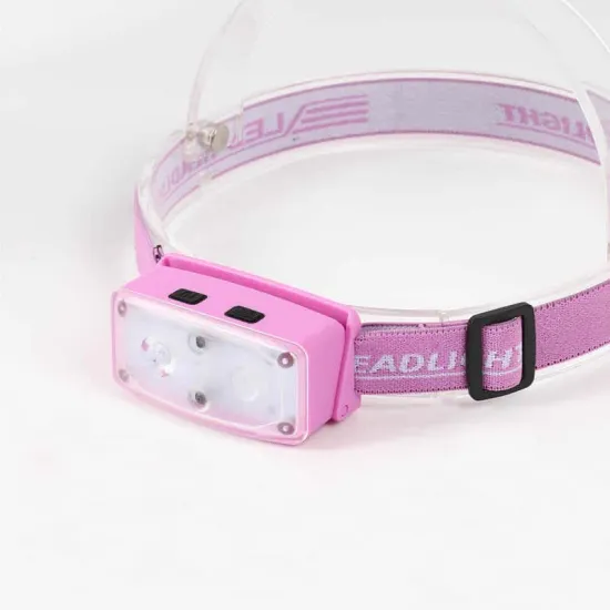 New LED Lithium Battery Motion Sensor Mini Rechargeable Headlamp with Red Lighting