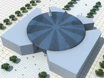 MOCONew World Phase Roof Steel Structure Dome Engineering