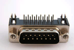 D-SUB PCB Male Three Row Right Angle 8.89mm