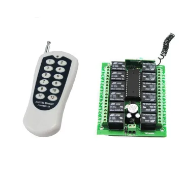 YET412PC 12 Channel Complete Receiver And Remote For Auto Gate