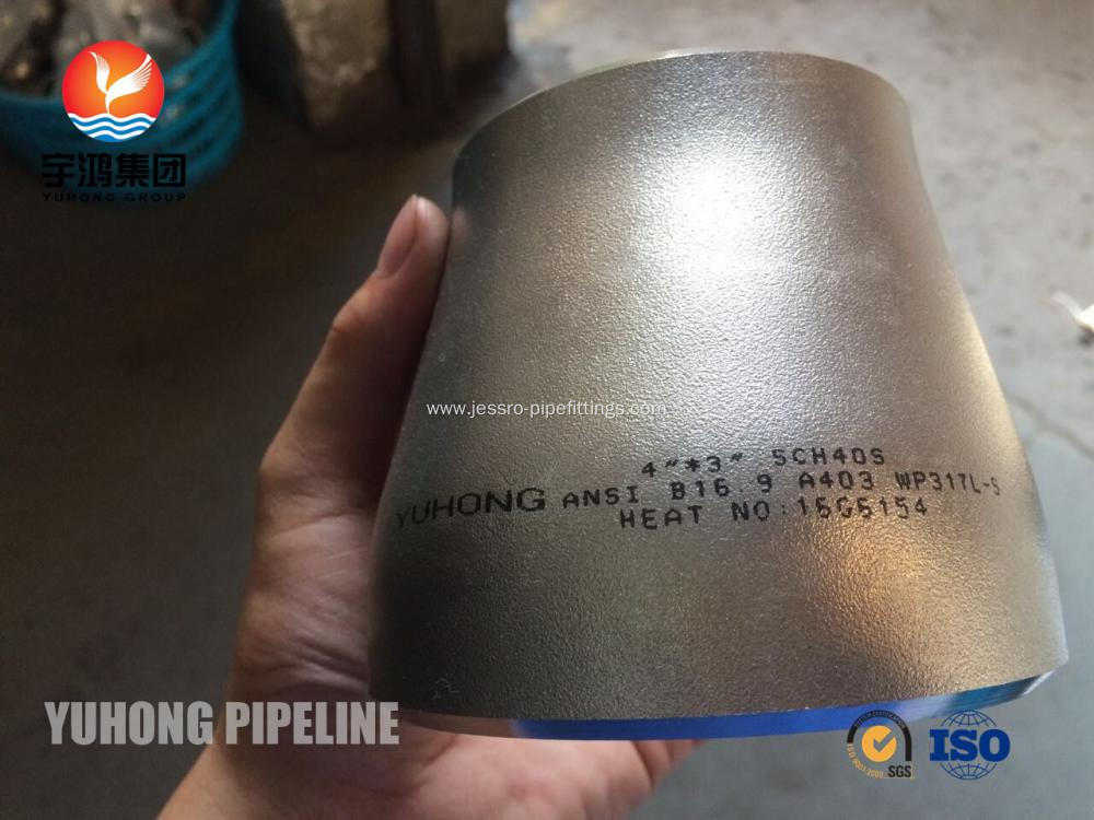 Butt Weld Fittings 1/2" to 60" NB Eccentric Reducer ASTM A403 WP317L B16.9