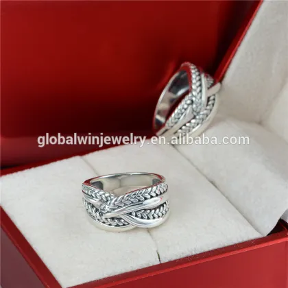 Classic Silver Men Ring Sterling Silver Ring Settings Without Stones