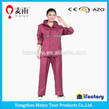 190t polyester pvc adult rainwear