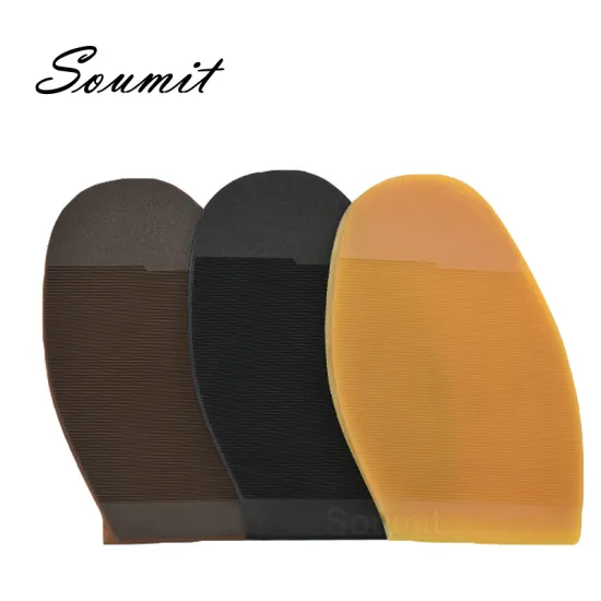 Soumit Rubber Shoes Sole for Men Women Shoe Forefoot Pads Outsoles Repair Anti-slip Wear Resistant Shoe Protector Replacement