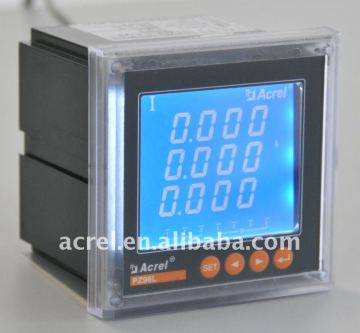 three phase ammeter PZ42L-AI3, LCD disply