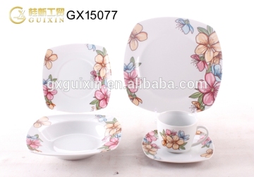 GUIXIN 12 pcs Square Ceramic Tea set for 6 people