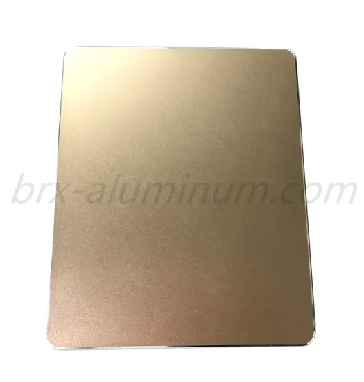 Anodized Aluminum Sheet in Champagne