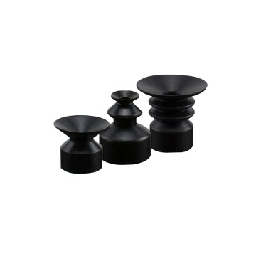 High Quality Pneumatic Small Head Black Silicon Rubber Powerful Vacuum Suction Cup
