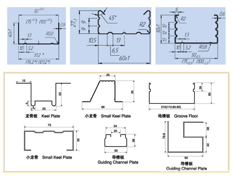 Stud And Truss Profile Roll Forming Machine Light Gauge Steel Framing Machine