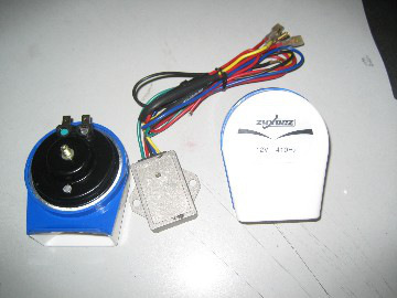 electron echo(snail)horn,Color: White and Blue