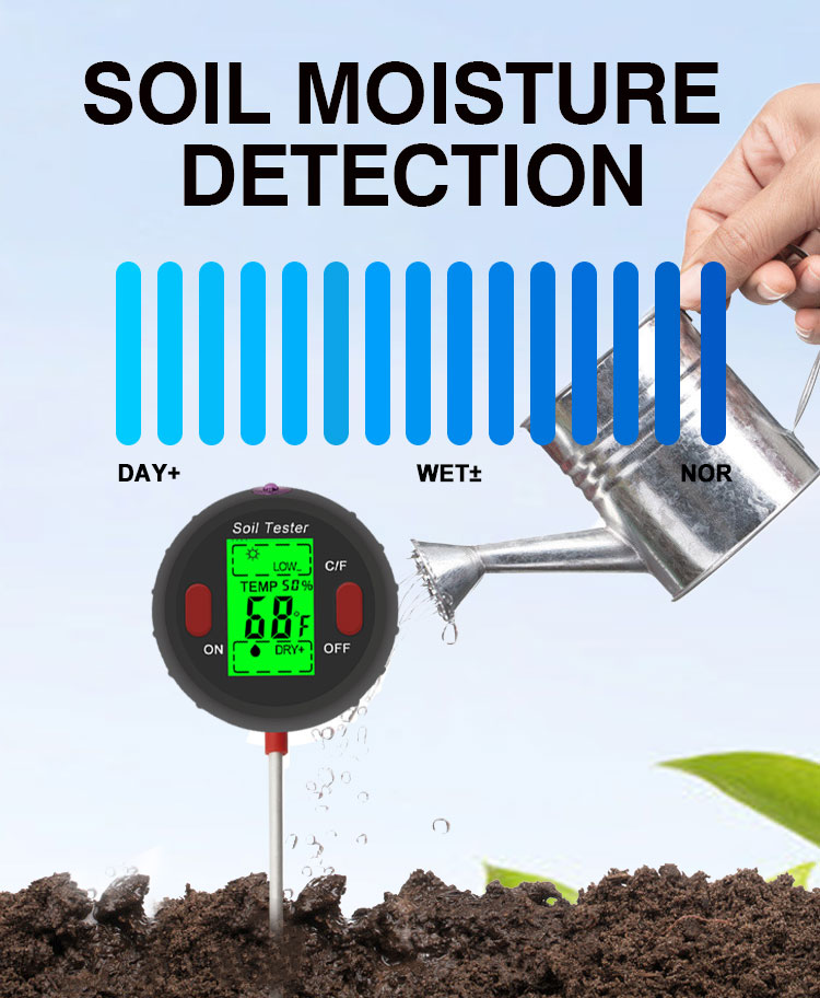 Ph Meter Digital Soil Tester Multi-functional Analyzer