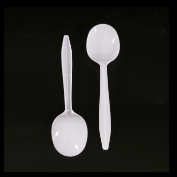 New Food Grade Disposable Tableware Plastic PP Heavy Duty Spoon Cutlery