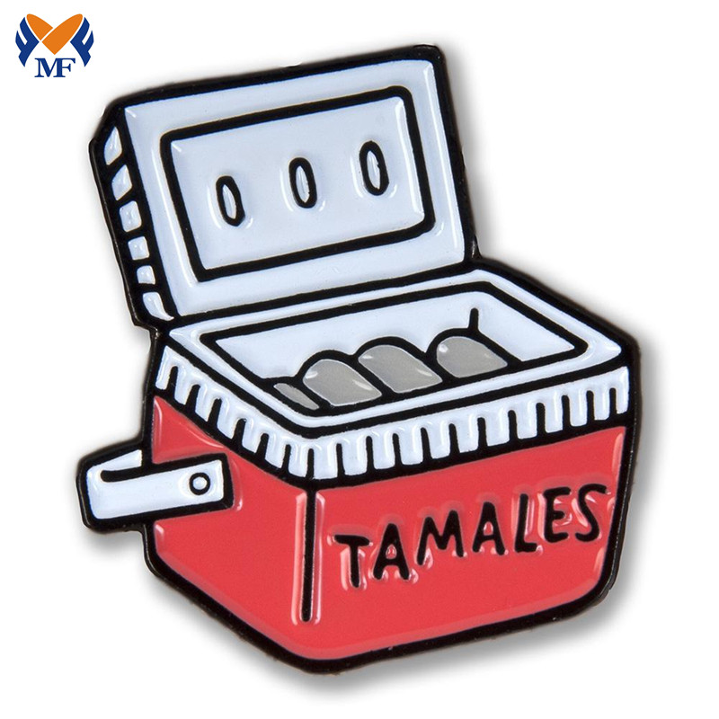 Metallanpassad mjuk emalj Tamales Pin Badge