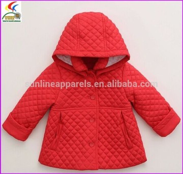 new design popular quilted coat for girls