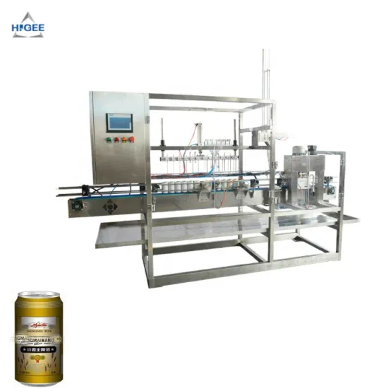 Tin Can Sparkling Juice Filling Sealing and Labeling Machine Line
