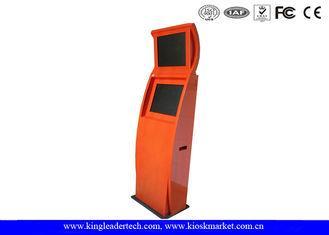 Space Saving Slim Freestanding Touch Screen Kiosk Advertisi