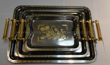 3PCS magnetic stainless steel tray
