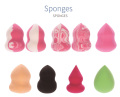 Silicsponge maquillage multi-couleurs Sponge