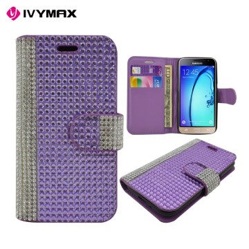 wholesale cellphone cases leather flip cover for Samsung j1 2016