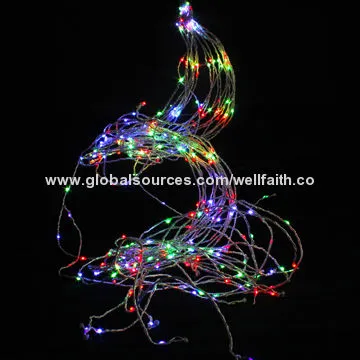 Outdoor string light with sparkle