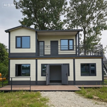 Stackable Container Living Unit with Natural Light Interior