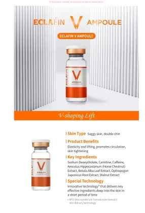 Eclafinn V Ampoule Skin booster hyaluronic acid