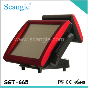 TPV 15 Pulgadas Punto De Venta POS Maquina Sistema De La Posicion Pantalla Del Cliente (SGT-665)