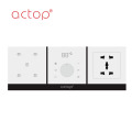 Nuevo diseño Alloy touch hotel switch and socket