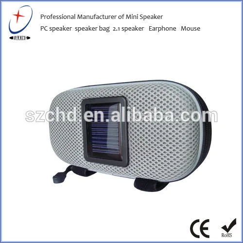 Travel speaker bag with solar charger for Samsun,iPhone 5,iPhone 4,iPad