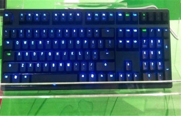 116keys Black / Blue High Brightness Wired Waterproof Led Backlight Keyboard