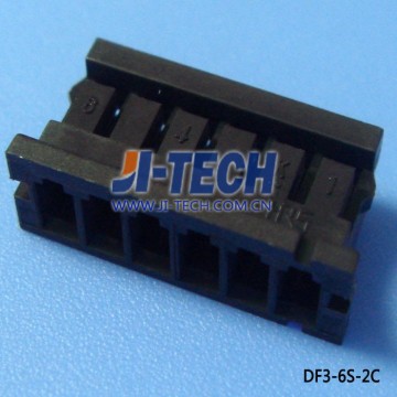 2.0mm pitch PCB board to wire connector Hirose DF3-6S-2C housing female 6pin connector