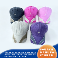 Topi Bisbol Blok Warna Bordir Empat Daun