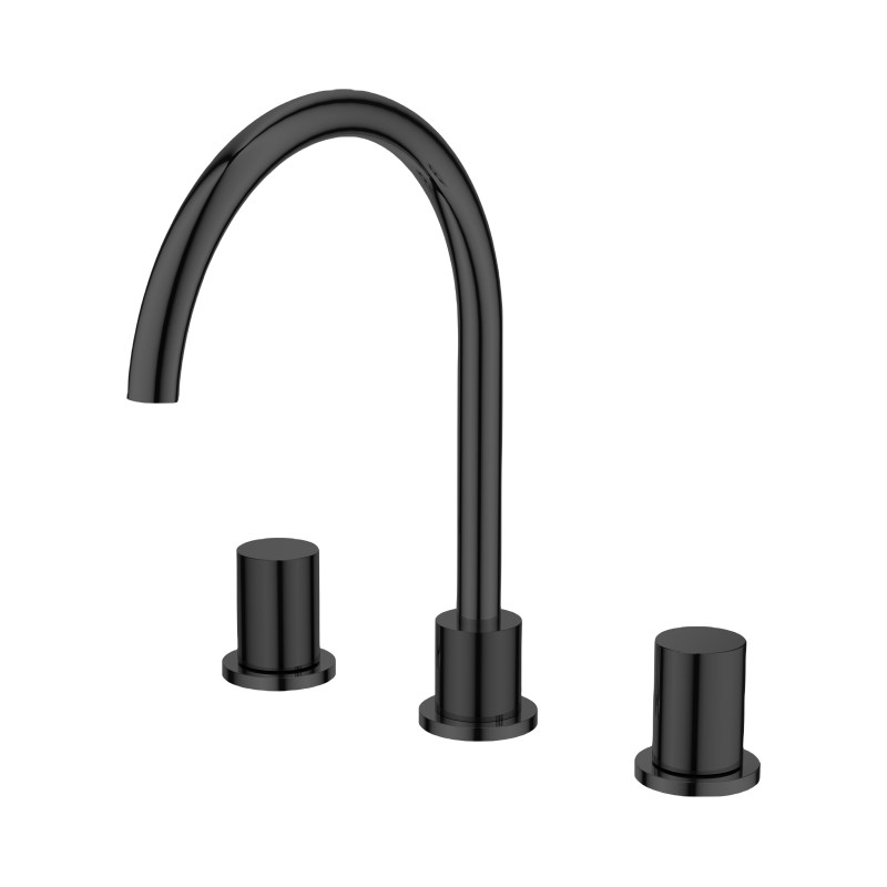 Black Basin Mixer Taps