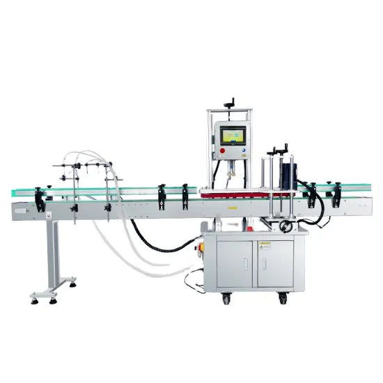 Monoblock Four-Head Automatic Magnetic Pump Dropper Bottle Liquid Filling and Capping Machine Line