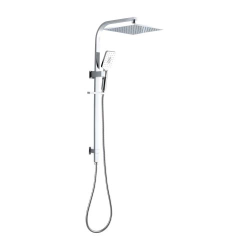 Exposed Outdoor Shower Faucet Chrome Exposed Bathroom Rainfall Shower Faucet System Factory