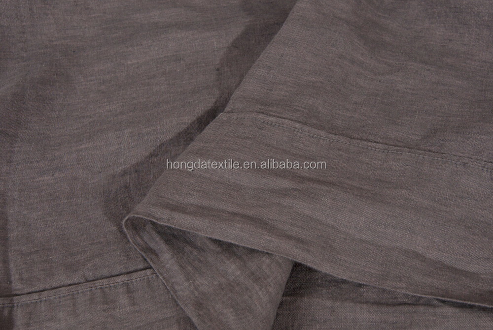 Stone Washed French Linen Bedding Set, 100% Natural Flax Bed Sheet Set