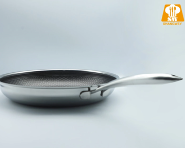 Wok de acero inoxidable sin humo