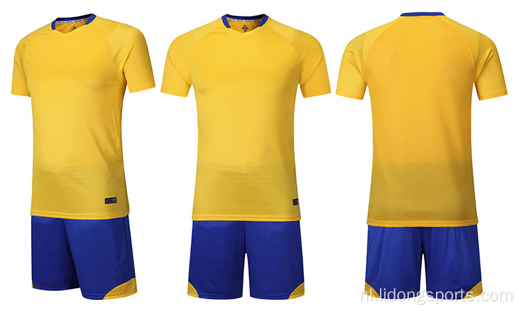 Aangepast sublimatie voetbalshirt gewoon voetbaluniform