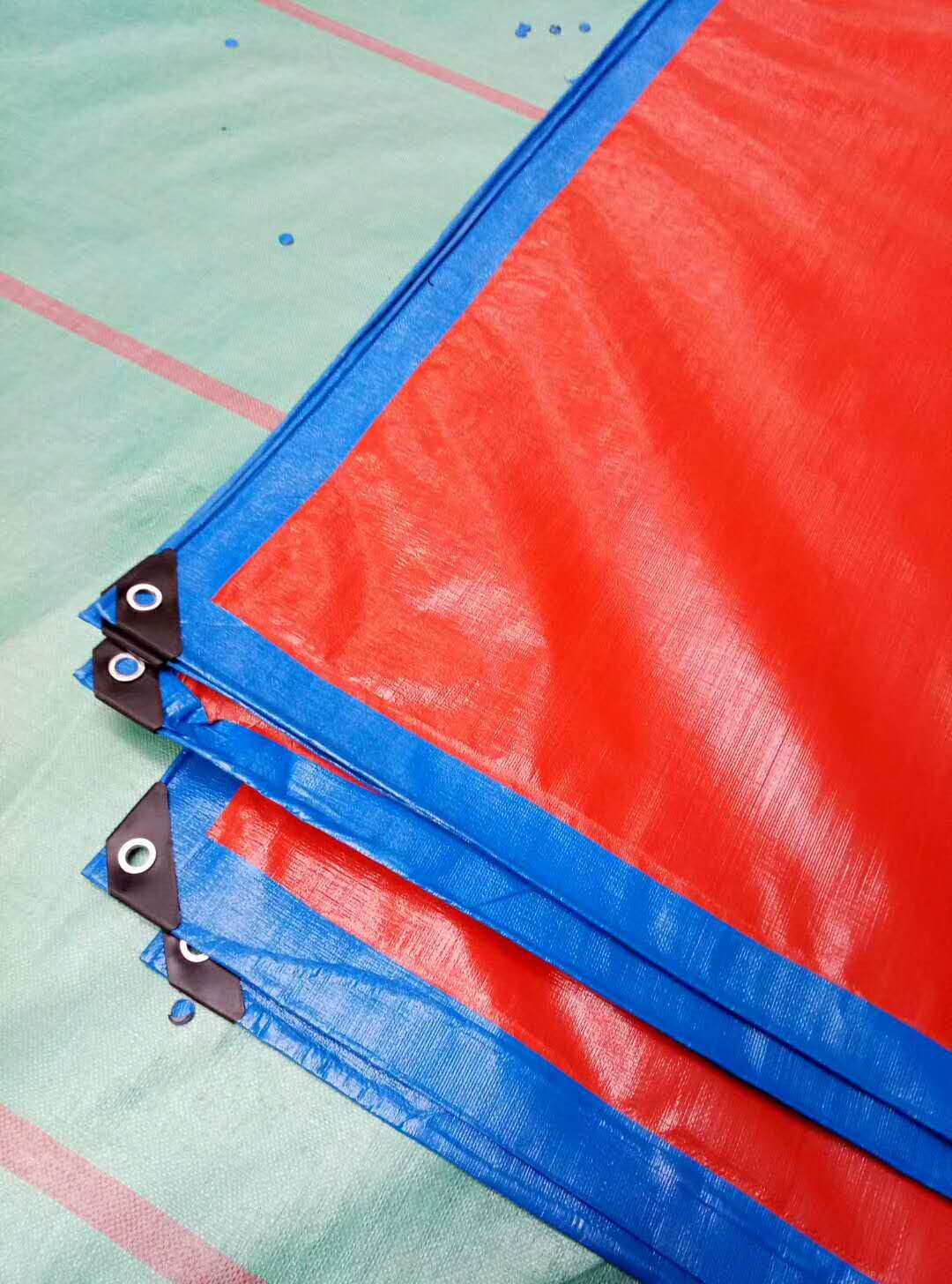 orange& blue color PE tarpaulin